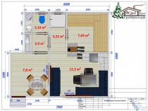 Построить каркасную баню 39 м.кв. в Крыму.