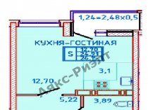 Продается  ком. квартира 25 кв.м