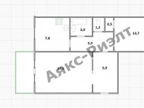 Продается 2 ком. квартира 52 кв.м