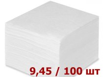 Однослойные белые бумажные салфетк