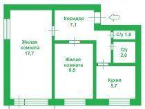 Купите квартиру в Чите, в мкр. Севрный, д. 5